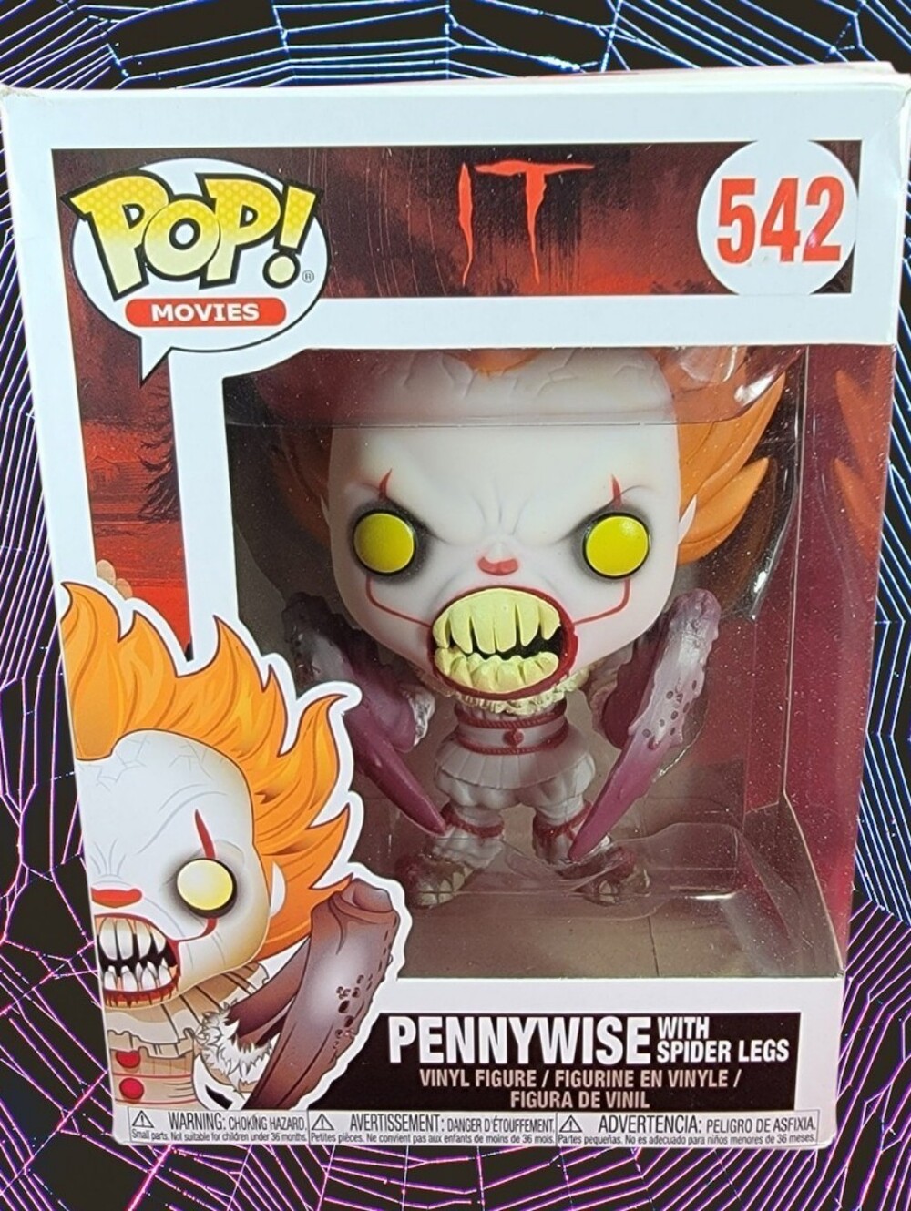 Funko Pop! Movies: Pennywise with Spider Legs # 542 (Nib) With Pop Protector